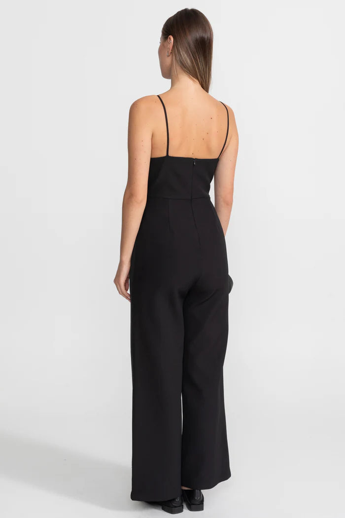 Wing Detail Jumpsuit – Black & White