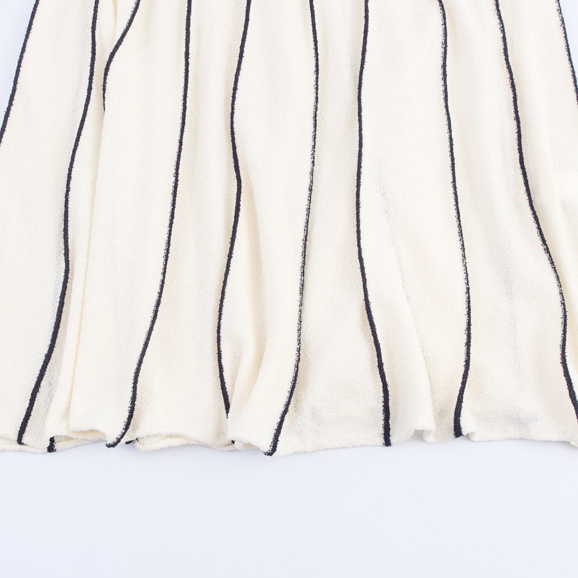 Midlength  White stripes dress