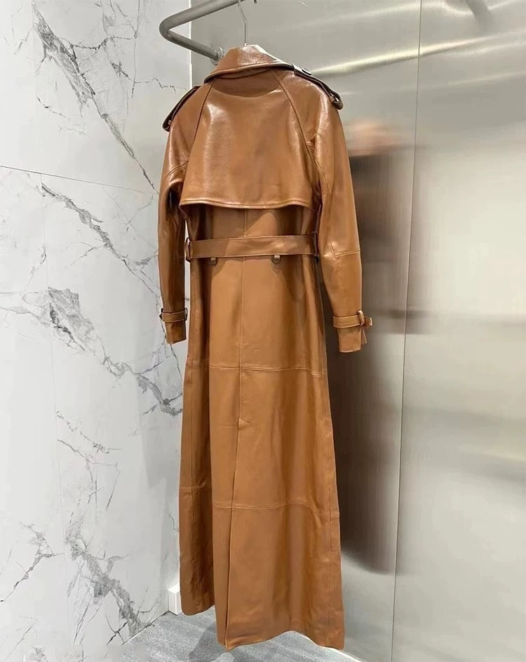 Fried street long lace-up coat