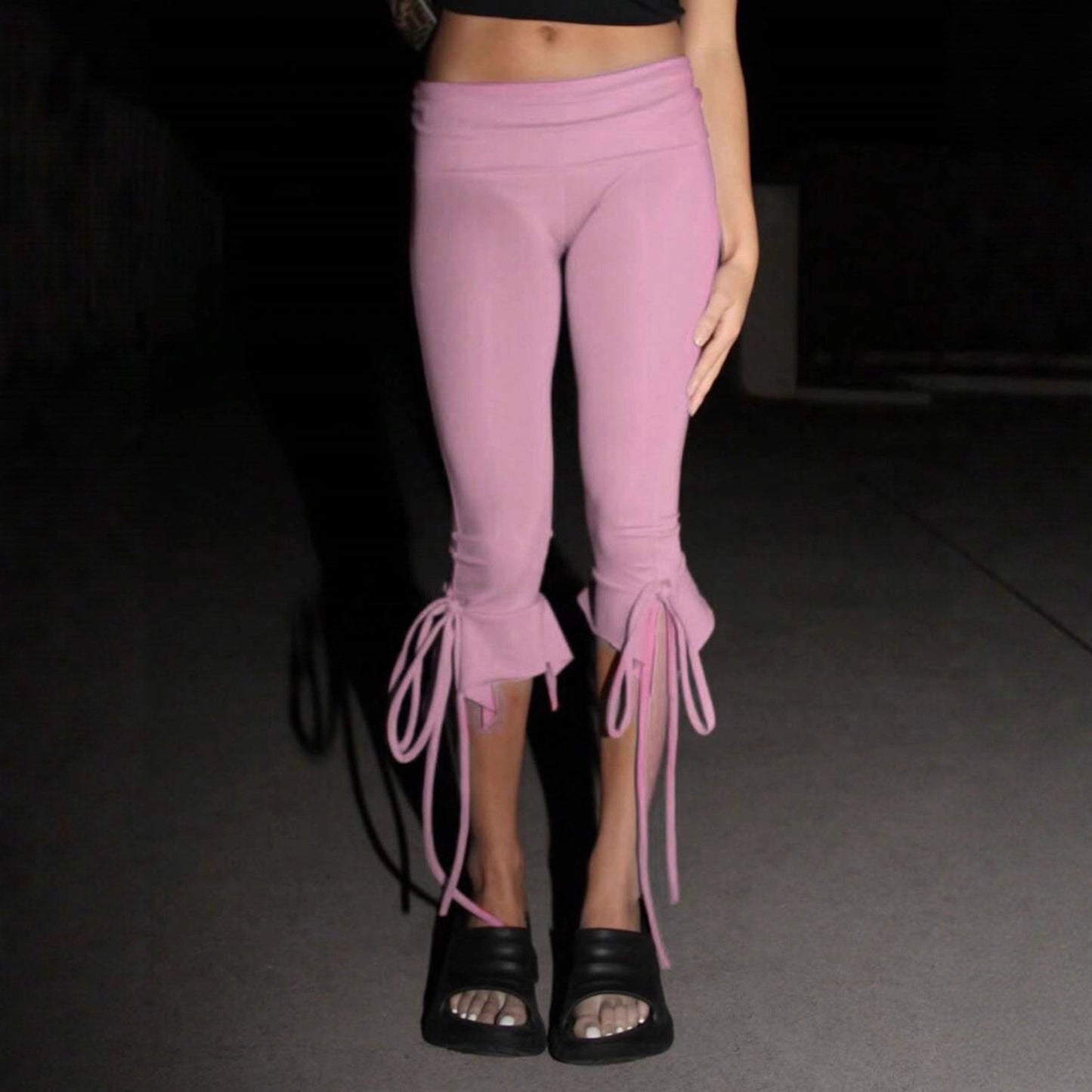 Tie-Up Tight Cropped capri