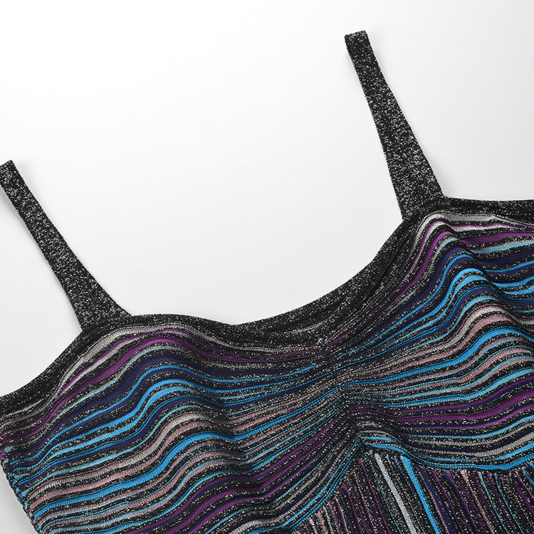 Slim-Fitting Spaghetti Strap Dress