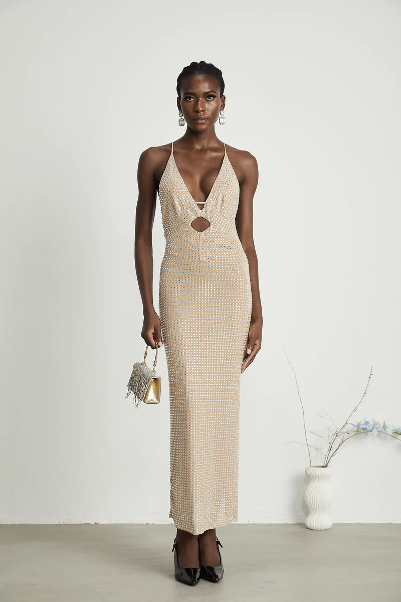 Robe midi coupée ornée de la Sorrel