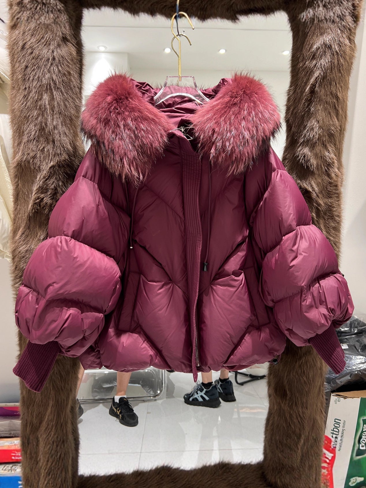 Loose thickened fashion duck down jacket