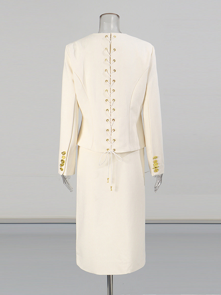 Coco Cream Skirt Suit