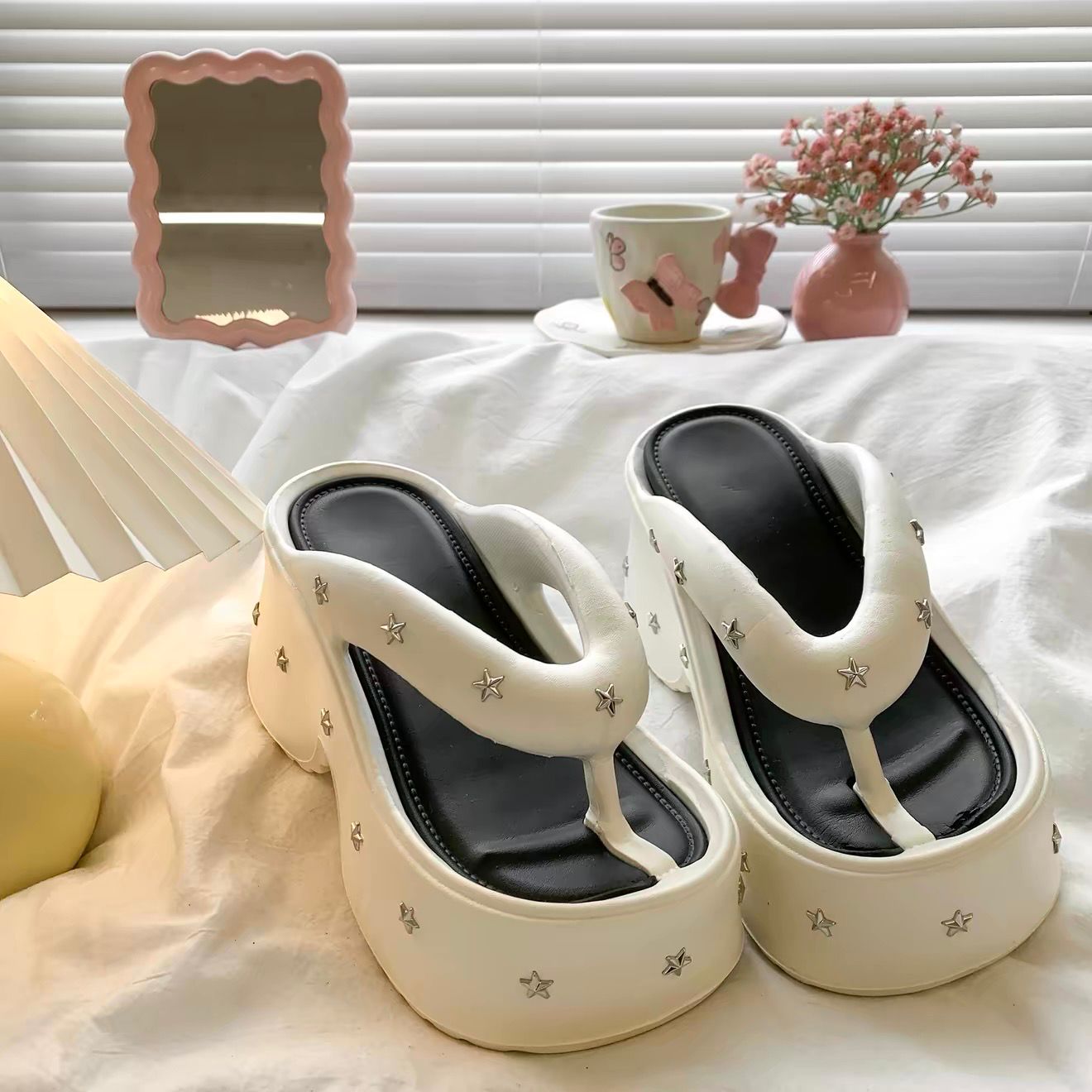 Pearl Star Comfort Heels
