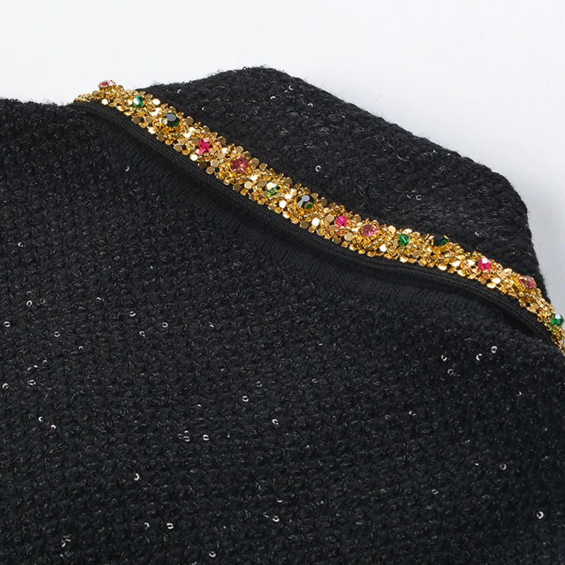 Héloïse sequin knitted dress