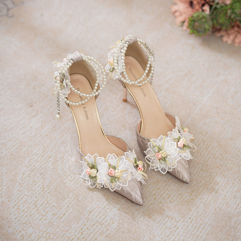 Lady Banquet Bridesmaid Shoes High Heels