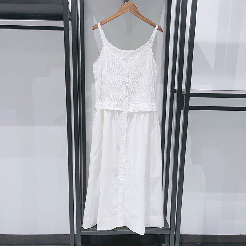 Waist Slip Dress Single Row dress