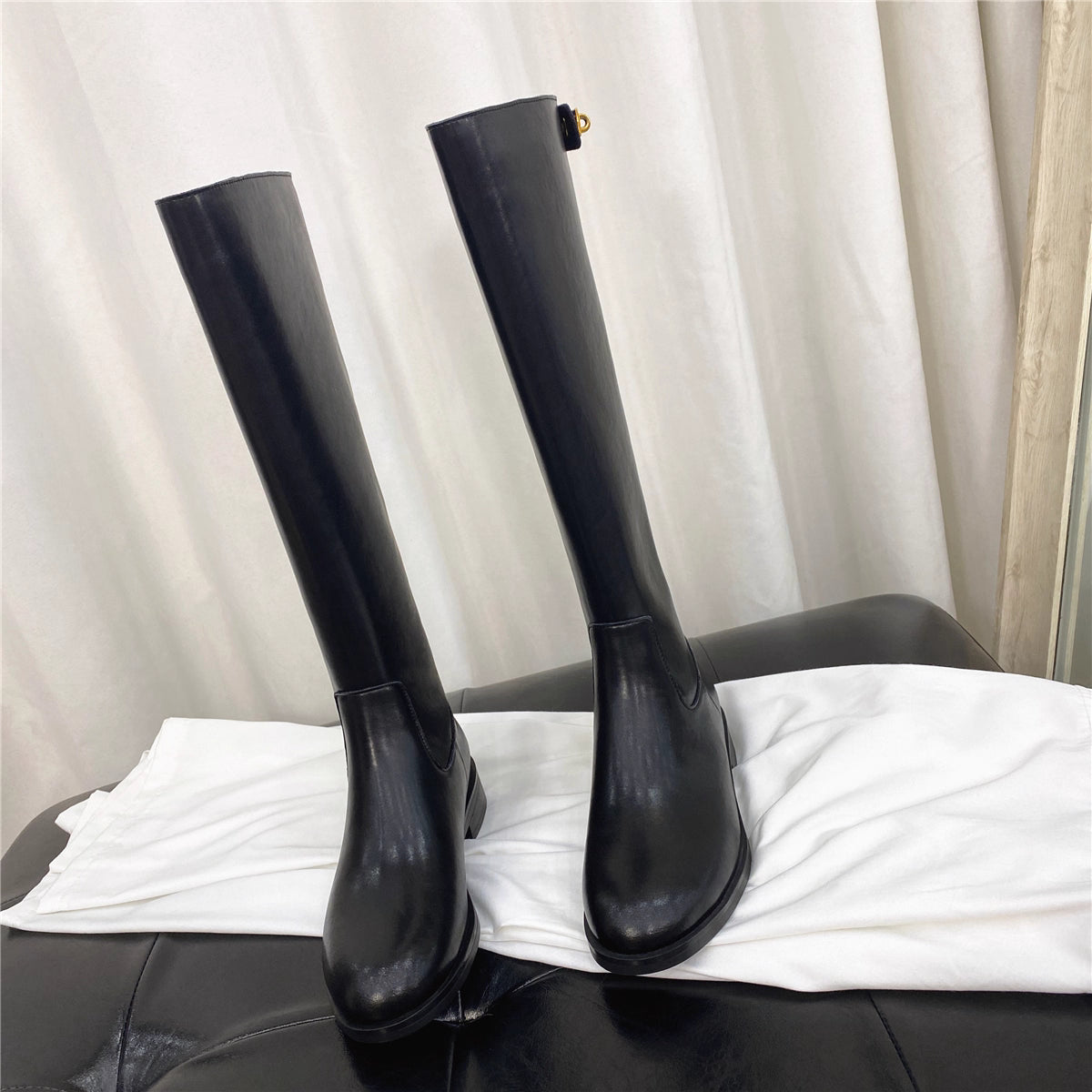 Thick heels  knee boots