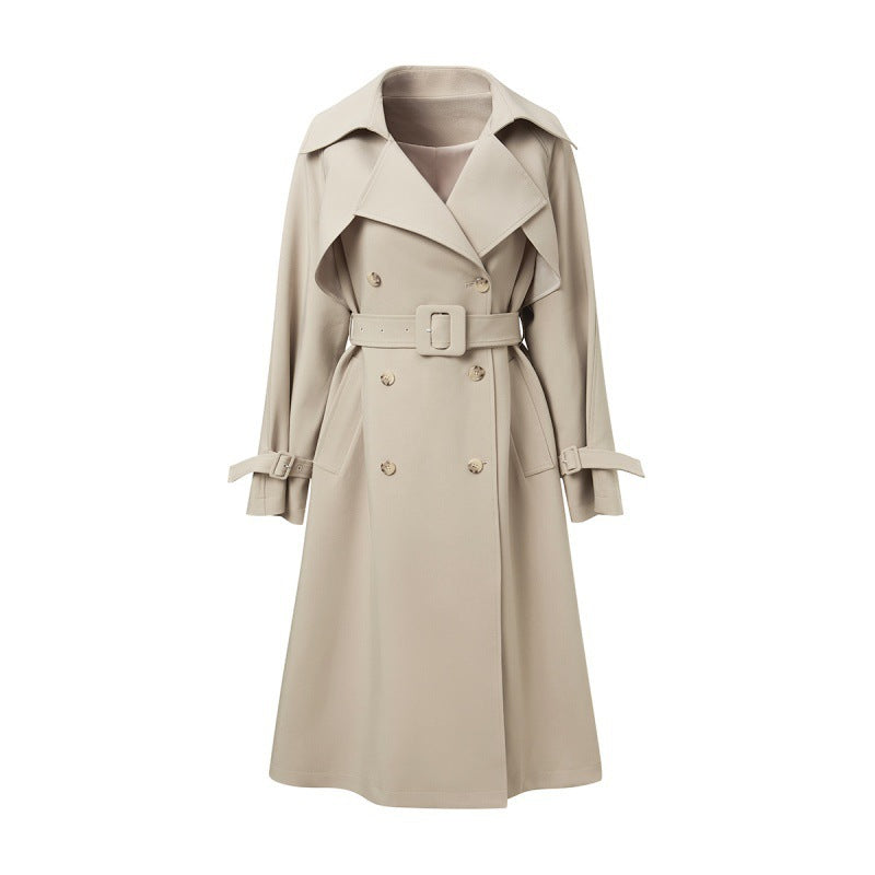 Waist long thickened casual coat