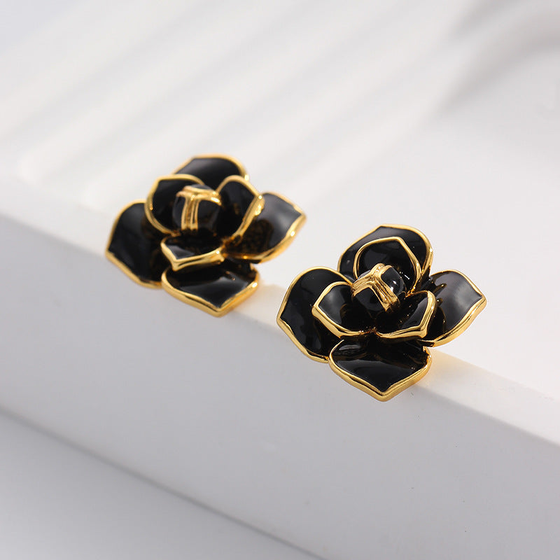 CELINE  glazed studs earings