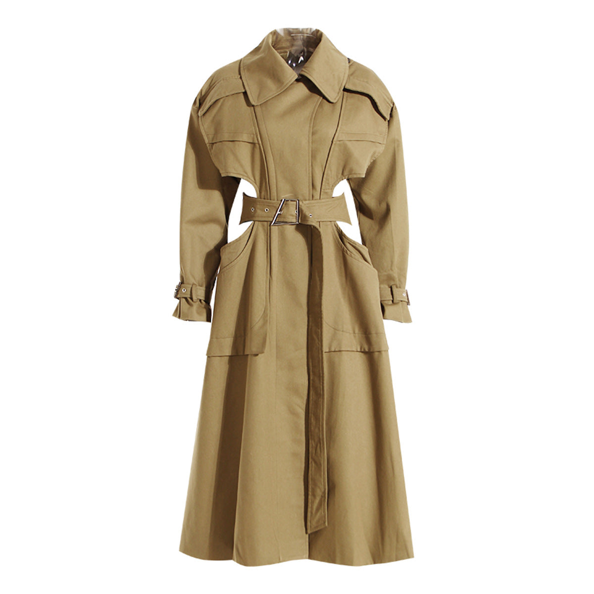 Long trench coat jacket