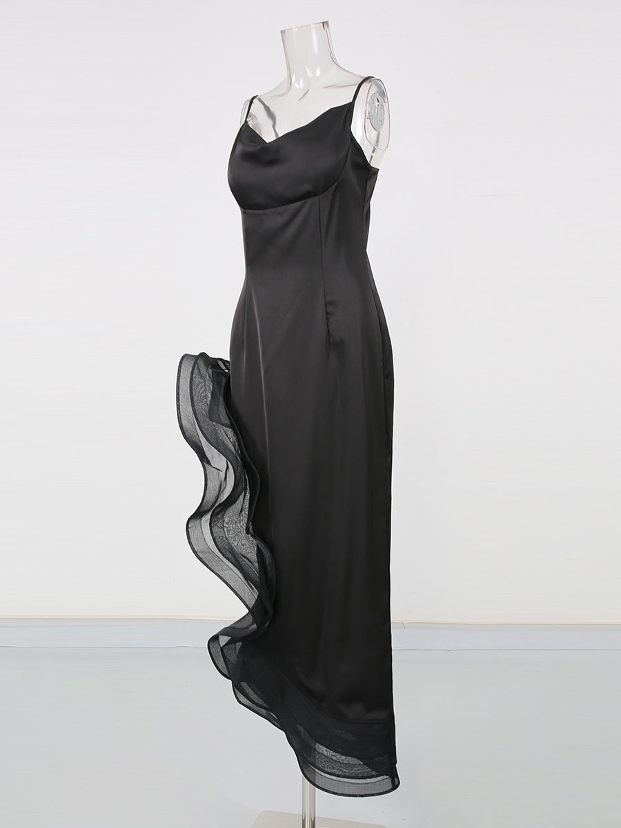 Satin Frill Dress