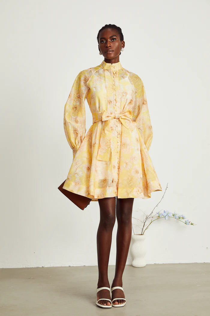 Pénélope à imprimé floral mini-robe