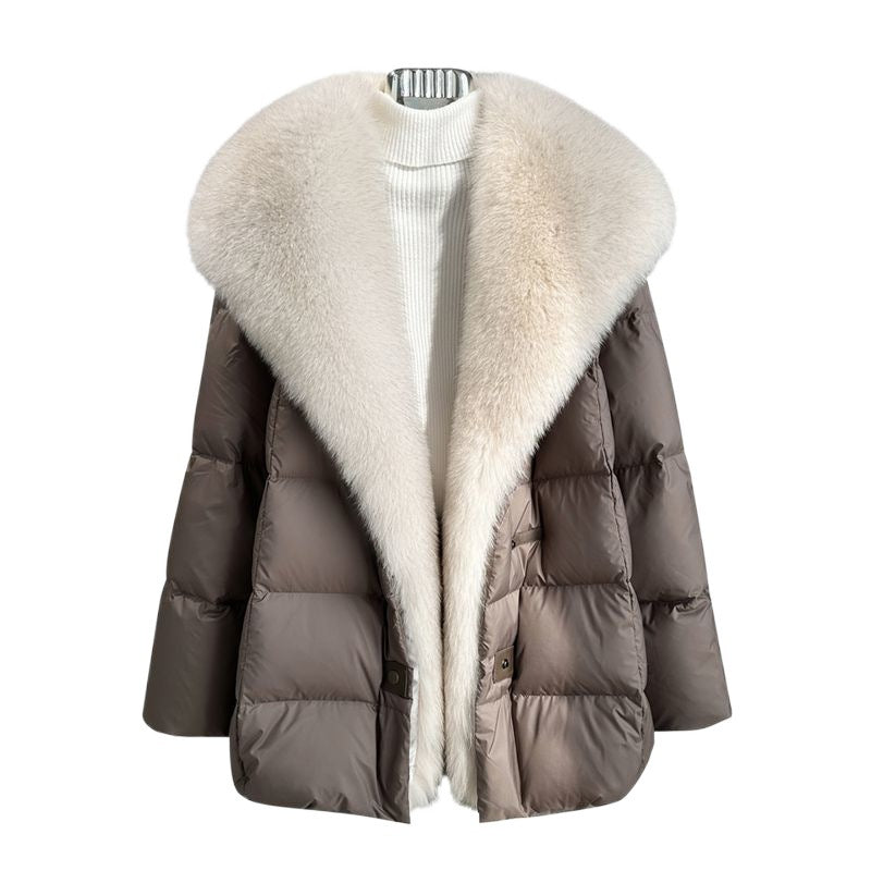 White goose down jacket