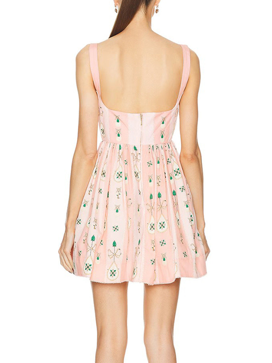 Pink Bow Cottage Dress