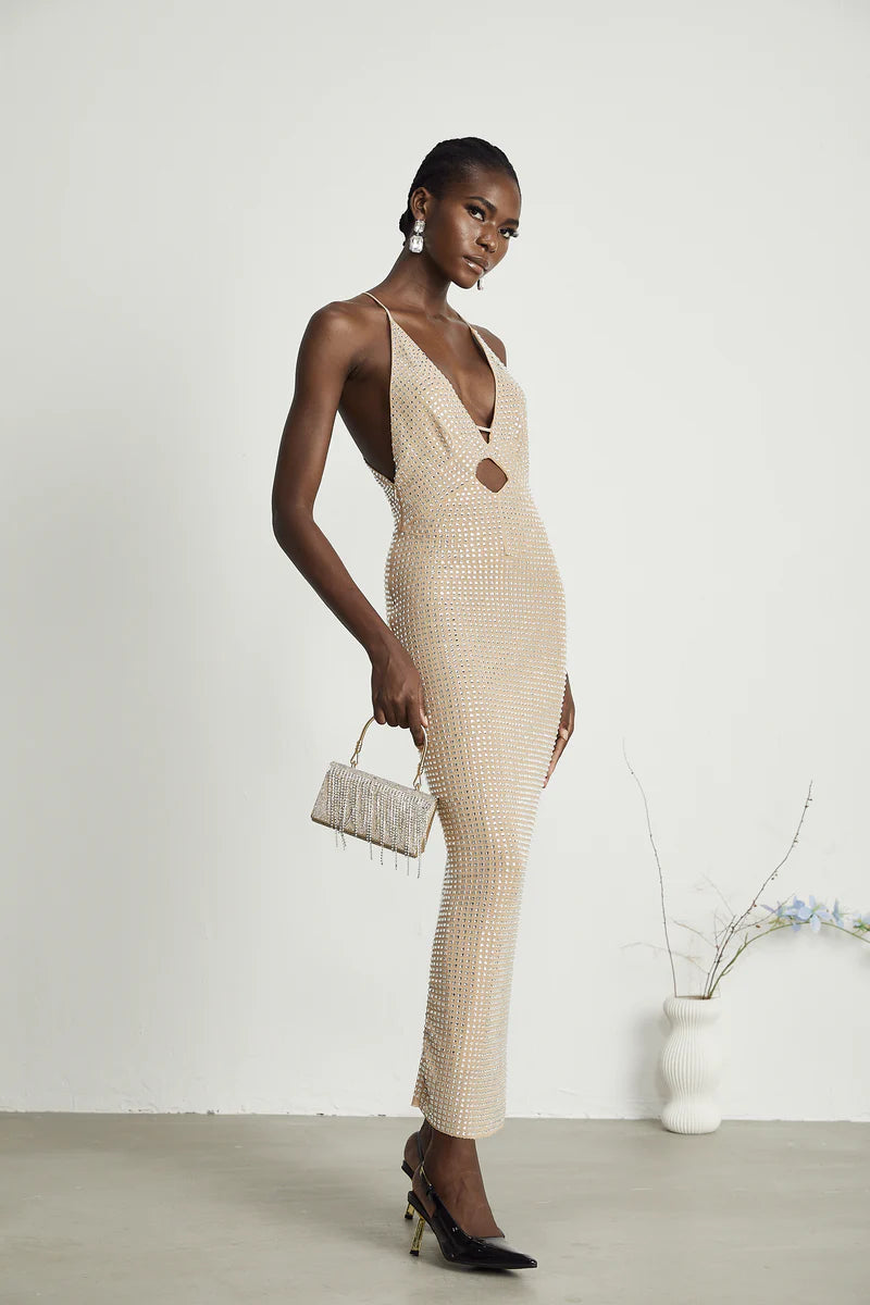 Robe midi coupée ornée de la Sorrel