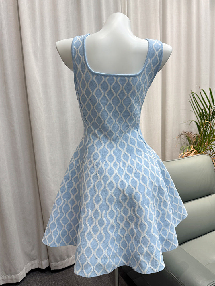 Waist-Cinching Strap Dress
