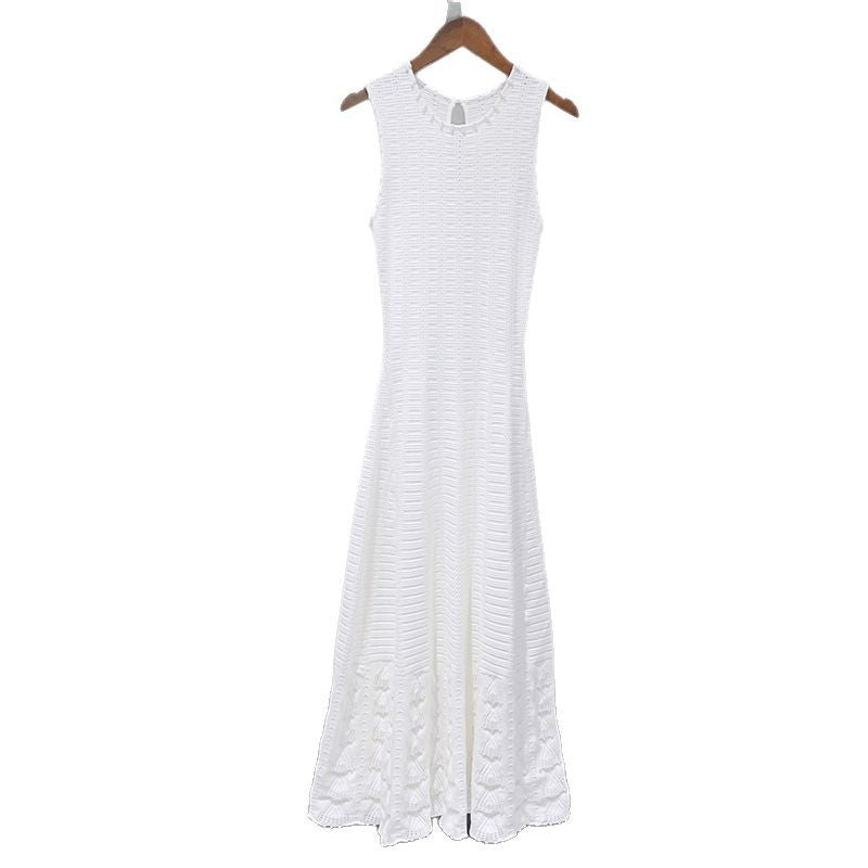 Scalloped Knitted Sleeveless dress