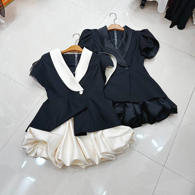 High-Waisted Short Skirt Set