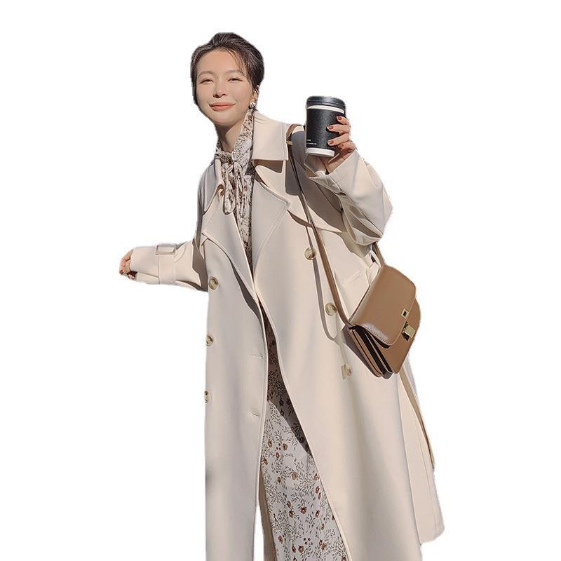 Casual loose Hepburn style coat