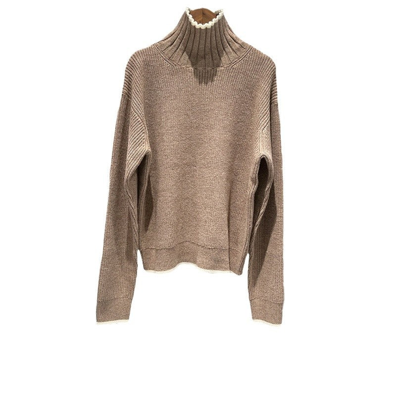 V-Neck Wool Knit Sweater
