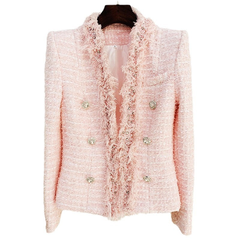 Diamond buckle  beaded jacket