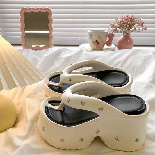 Pearl Star Comfort Heels