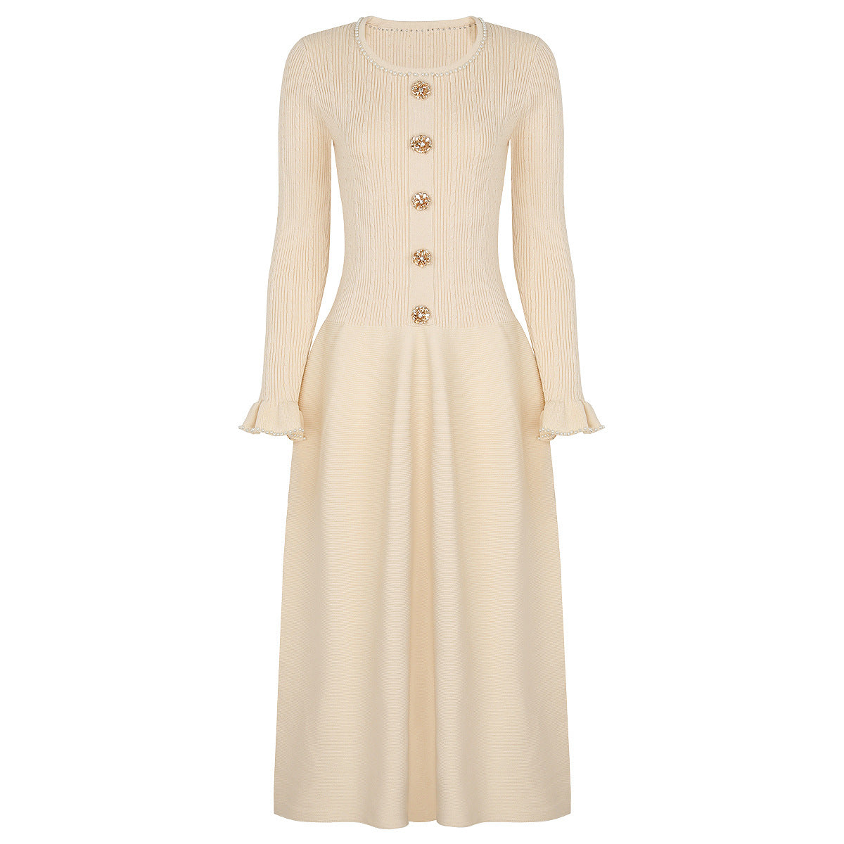 Pearl Slim Fit Long Sleeve Dress