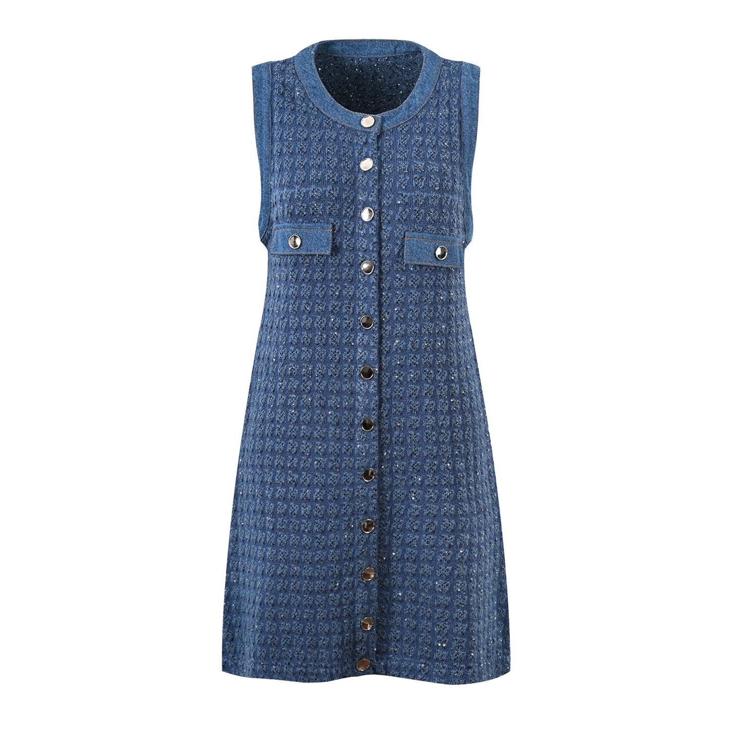 Women's Tweed Dress in Blue