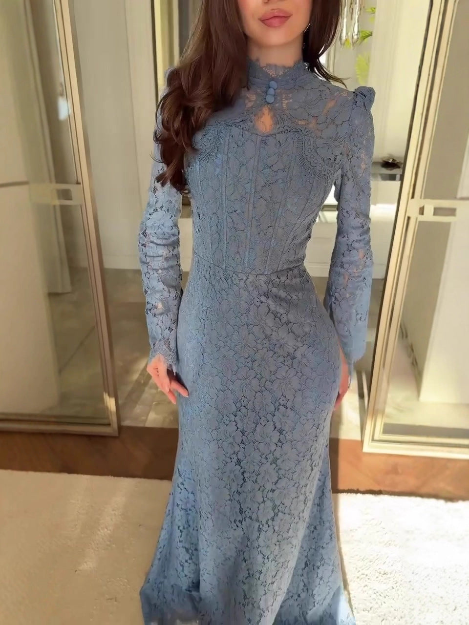 Luxury Lace   maxi  Dress