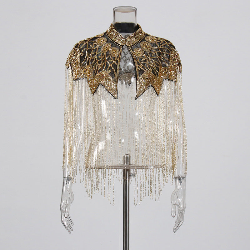 Gilded Tassel Capelet
