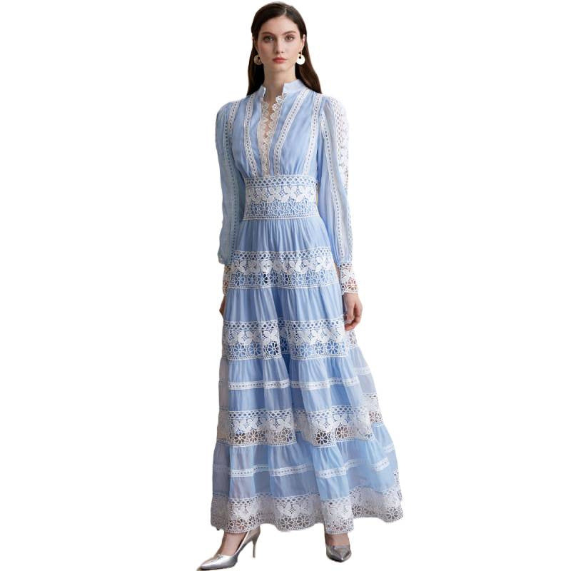 Lantern Sleeves Slim  Dress