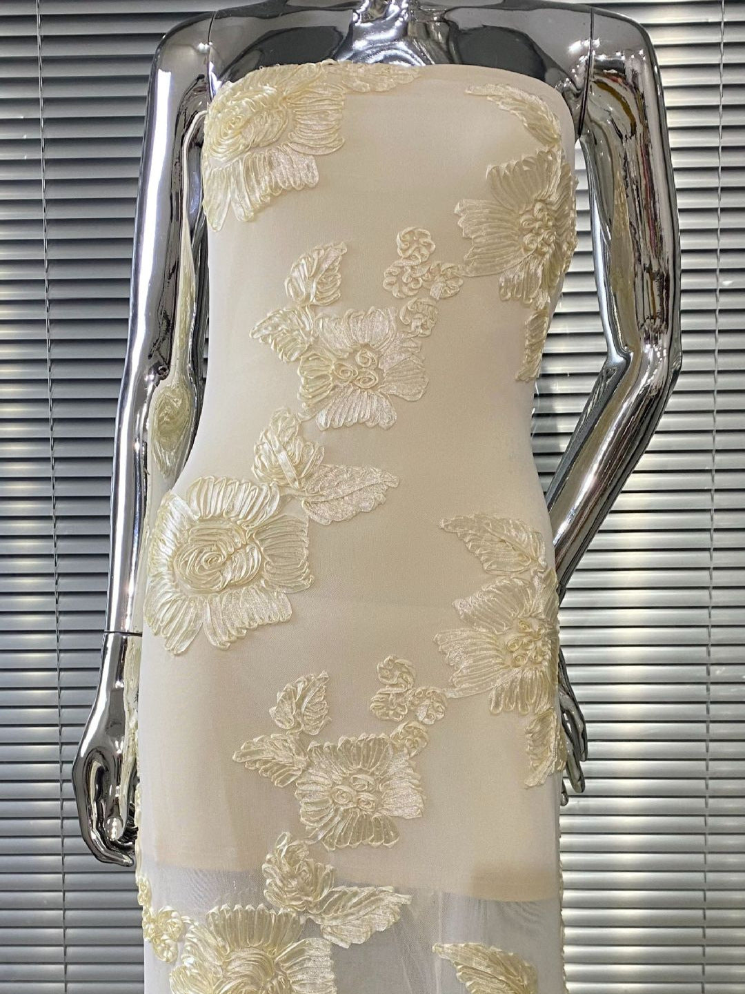 Bandeau dress-Yellow