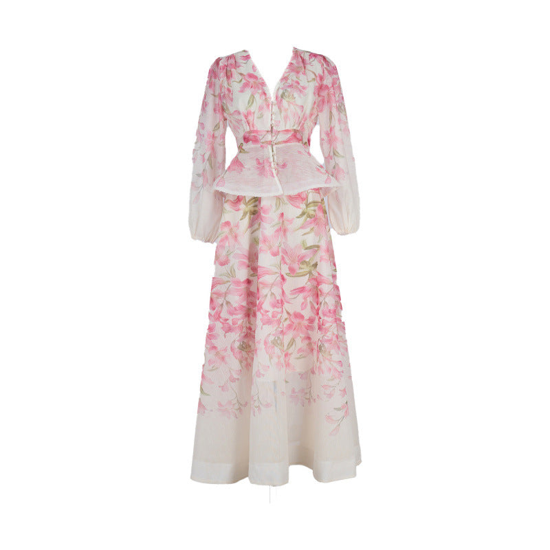 Hemp Stand-Up Collar dress
