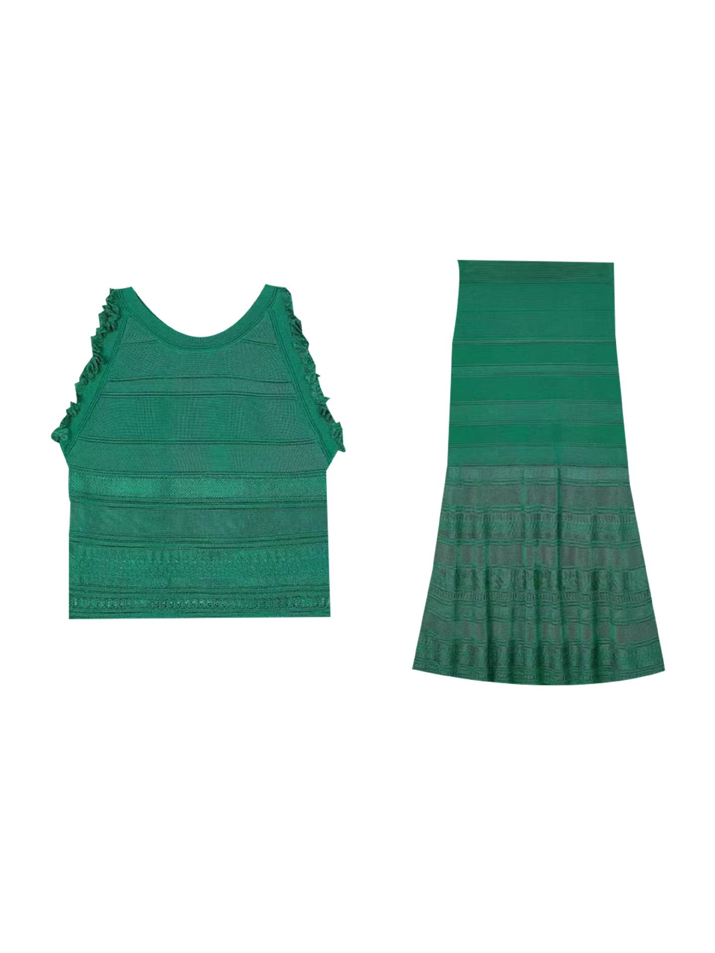 Slim Vest Top + Jirt Set pour les femmes