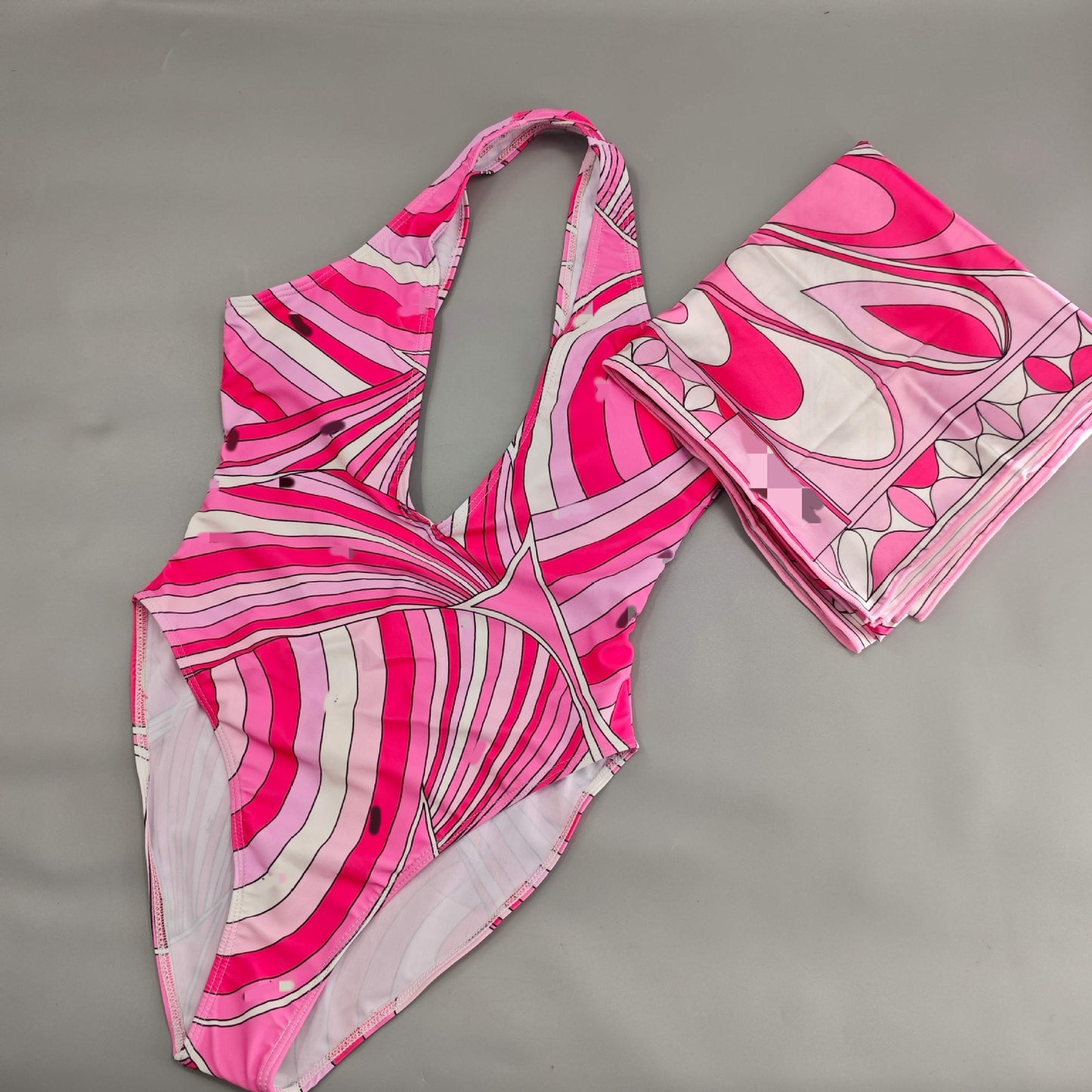 Three-Piece Scarf Swimwear