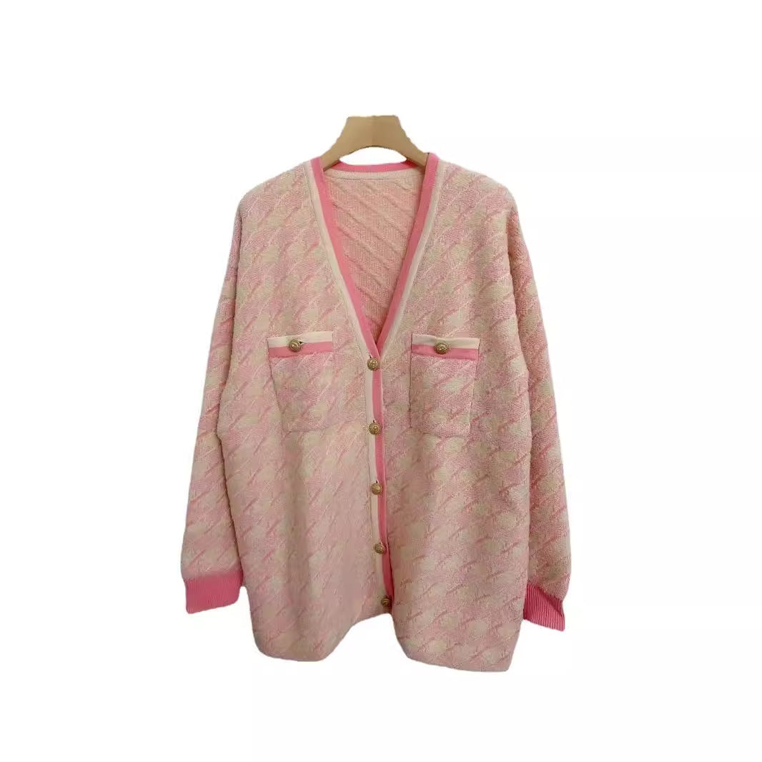 Lady coat cardigan   skirt set