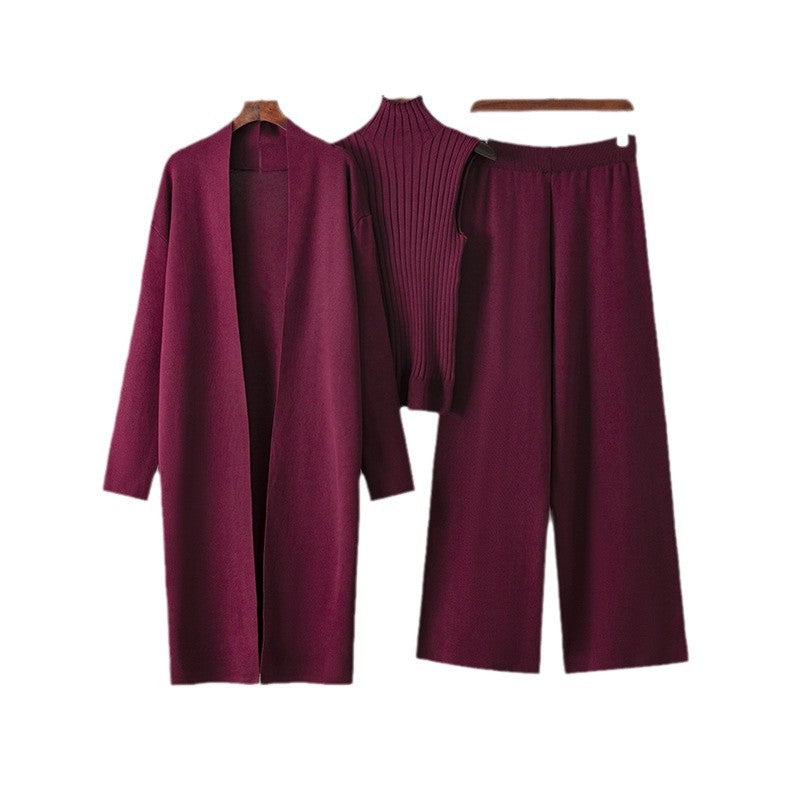 Shawl jacket  + trousers three-piece set