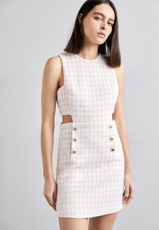 Robe en tweed sandro openwork