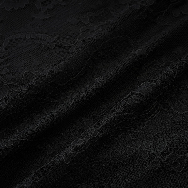 Sylvie black faux-pearl embellished dress