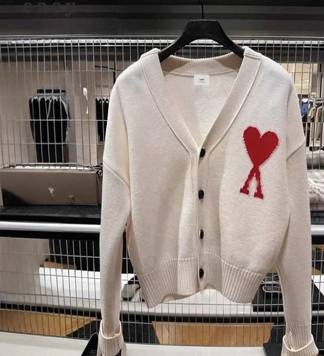 Winter Jacquard V-Neck jacket