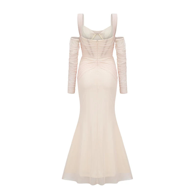 Laurianne white midi dress