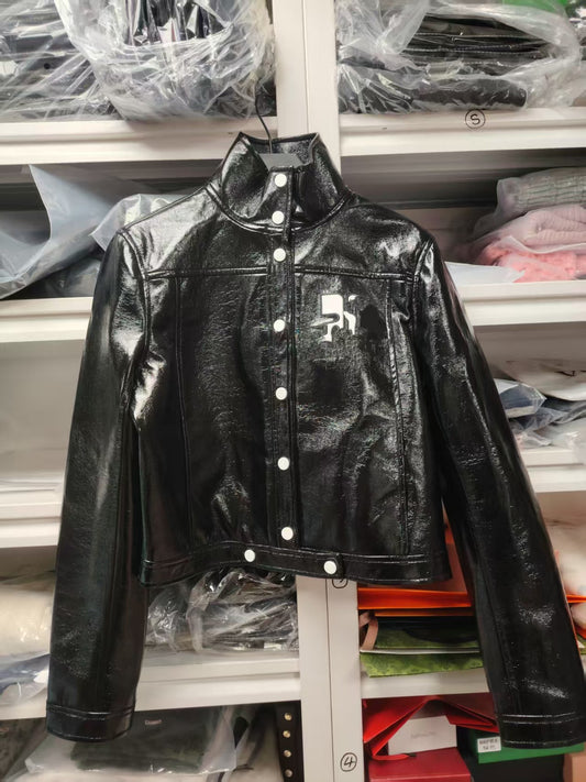 PU leather jacket