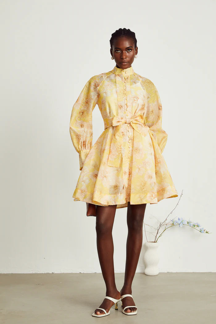 Pénélope à imprimé floral mini-robe