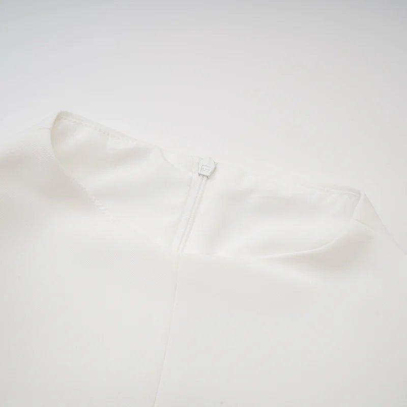 Madeleine ruffle-sleeve dress