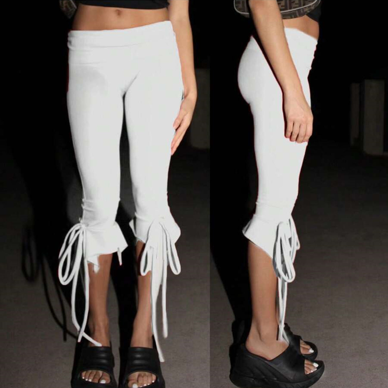 Tie-Up Tight Cropped capri