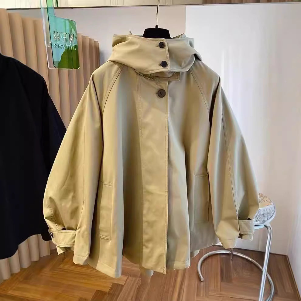 Loose casual hood jacket