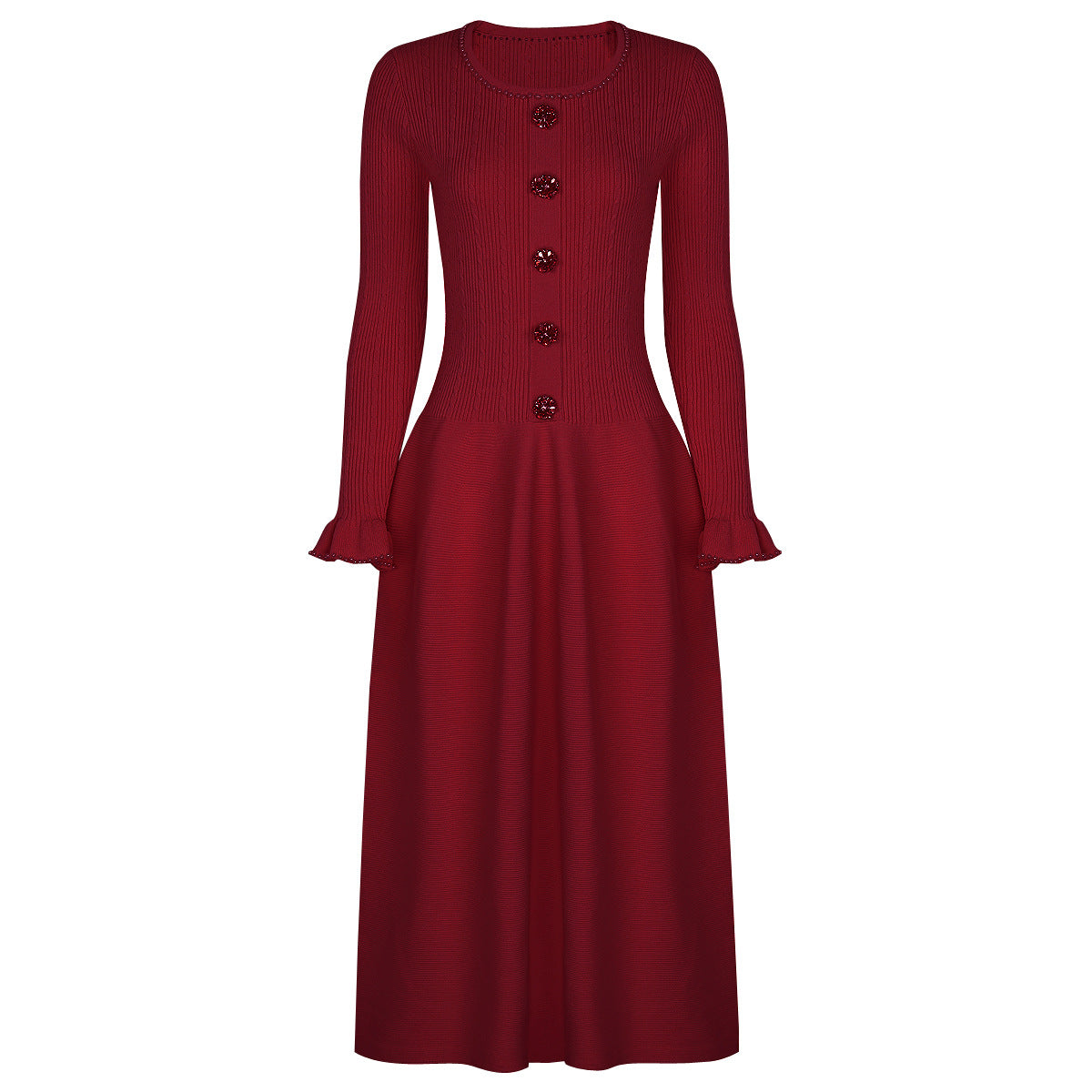Pearl Slim Fit Long Sleeve Dress