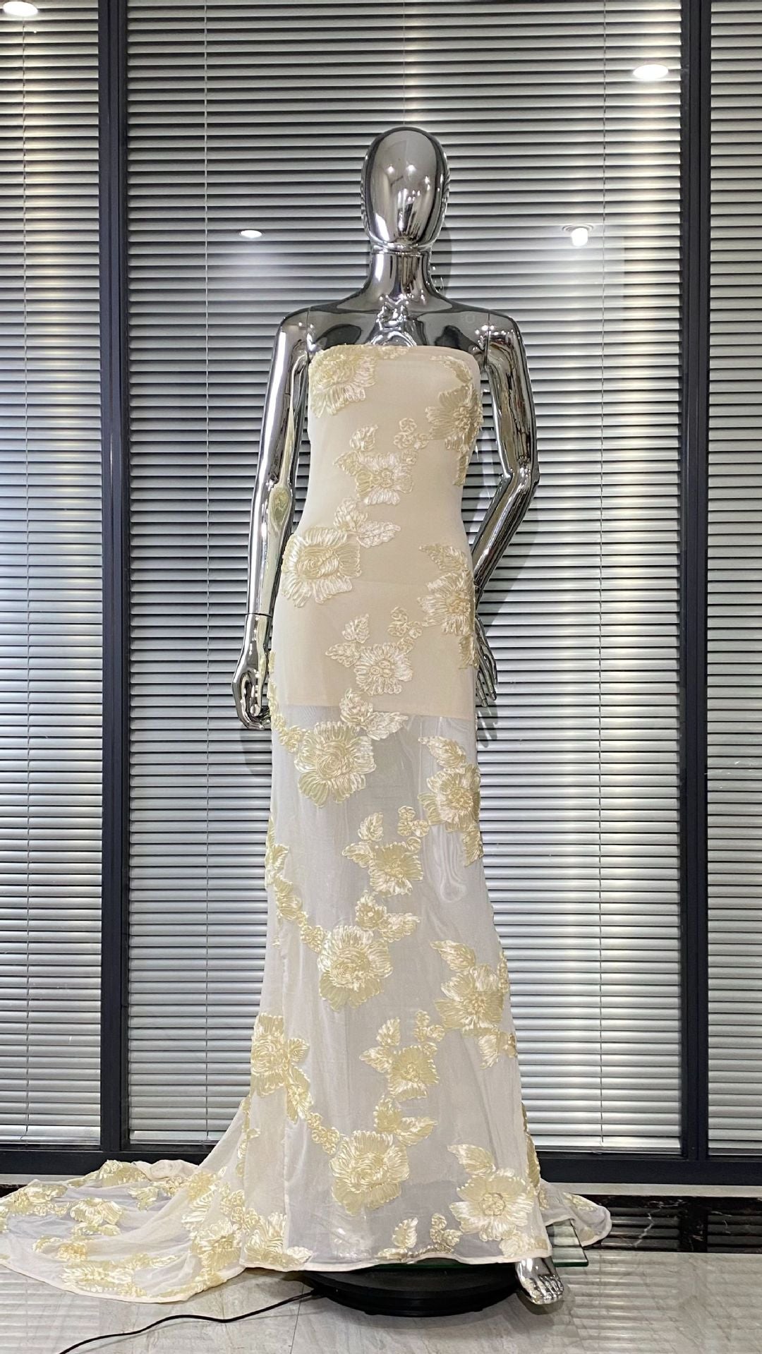 Bandeau dress-Yellow